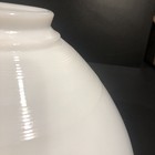 Vintage 10" White Milk Glass Horizontal Ribs Torchiere Lamp Light Shade — photo 6