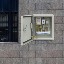 Outdoor Electrical Box Wall Mount Waterproof Lockable With 2keys 25*15*30cm