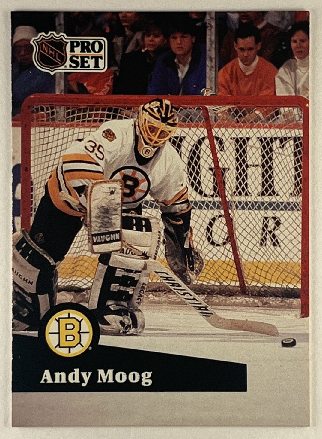 Andy Moog #10 1991-92 Pro Set Boston Bruins