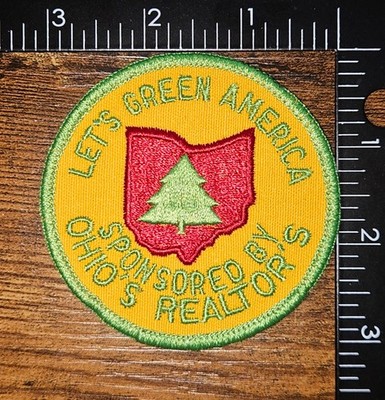 Let's Green America Sponsored By Ohio Realtors Vintage Patch 