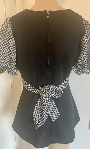 Mini Vestido Original Vintage Años 60 Negro/Plateado - Talla 10 - Imagen 7 de 12