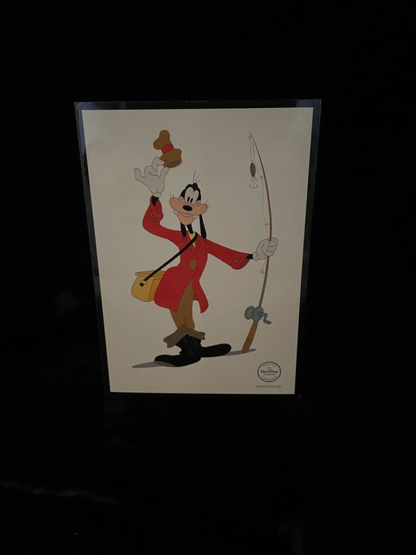 Disney's Goofy 'How To Fish' postcard print 6 in. x 4 in. 