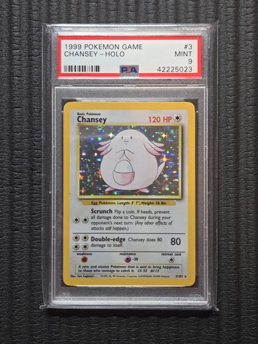 Chansey graded PSA 9 for sale on eBay