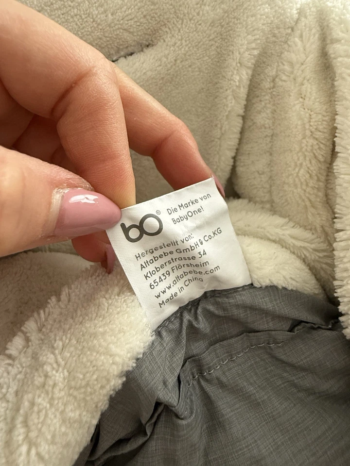 Babyone Fußsack für Babyschale in Grau - Bild 3 von 3