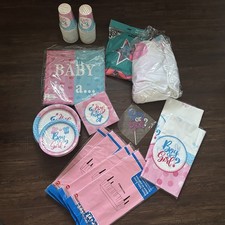 Gender Reveal Party Supplies Baby Decorations Balloons, table cover, back drop