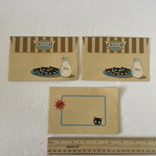 Sanrio Chococat Stationary Envelopes Vintage Milk Cookies Lot of 3 - Picture 2 of 2