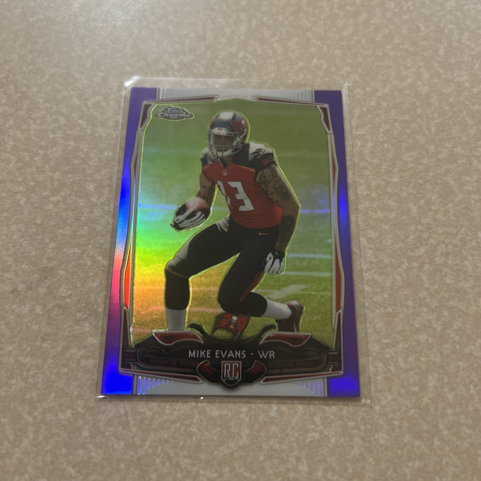 Mike Evans 2014 Topps Chrome -  Purple Refractor #185  (RC) Nice!