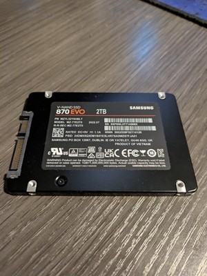 Samsung 870 EVO 2TB 2.5'' SATA III Internal SSD MZ-77E2T0 99-100% Health