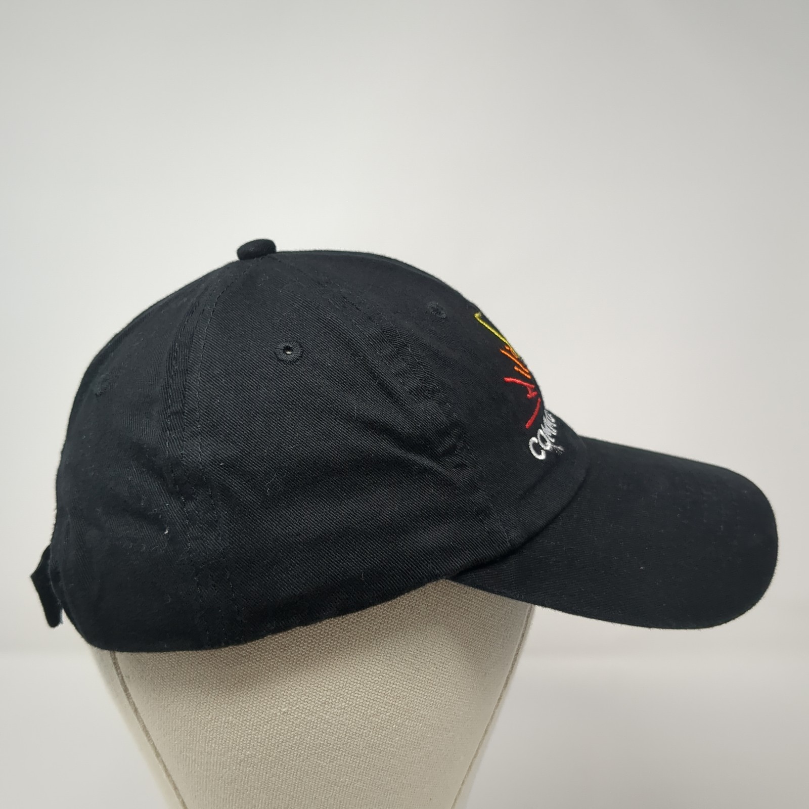 Common Ground Strapback Baseball Cap Black One Si… - image 5