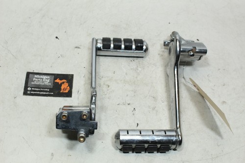 #2 95-13? Harley Touring Kuryakyn Passenger Adjustable Foot Rest Peg Chrome Set