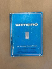 1987 Chevrolet Camaro Owners Manual - Original Book