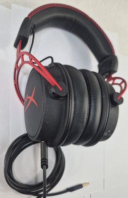 Used Hyper X Cloud 3 Wired Gaming Headset - Black/Red, No Mic