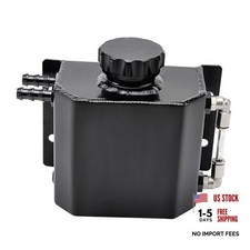 Radiator Coolant Overflow Tank Aluminum, Universal Overflow Reservoir Tank,