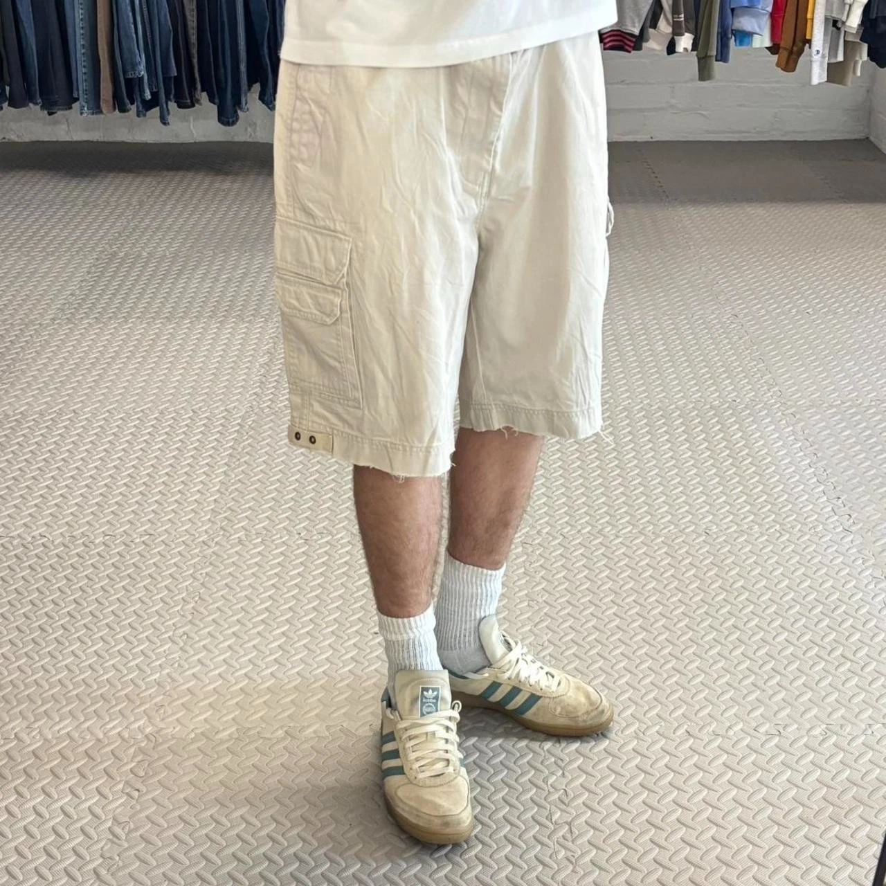 Vintage Nautica baggy cargo shorts utility army shorts
