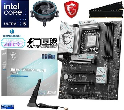PC Aufrüstkit Intel Core Ultra 5 225F bis 64GB DDR5, MSI B860 Gaming Plus WIFI