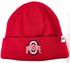 NEW Ohio State Buckeyes Red Cuff Colosseum Knit Beanie Cap Stocking Hat OSFM