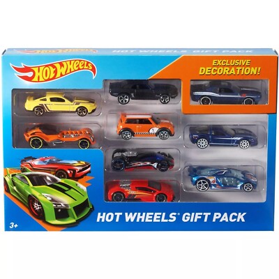 Hot Wheels 9-Car Gift Pack (Styles May Vary), Multicolor