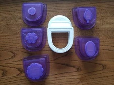 Wilton Sugar Sheets Cutting Tools Oval/Leaf/flower set of 5 Cake Decorating