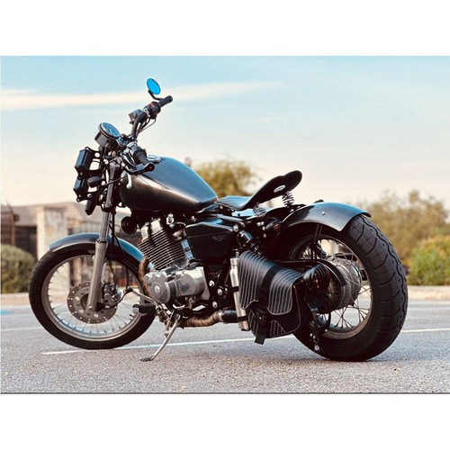 Honda Rebel CMX250 SaddleBag Kit (ANTIQUE SaddleBag + Left Bike Bracket + Saddle - Picture 2 of 6