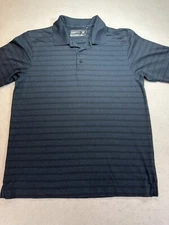 Cutter & Buck Mens Dry Tec Luxe M Golf Polo Shirt Short Sleeve Green Striped M