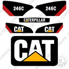 Fits Caterpillar 246C Decal Kit Skid Steer - 7 YEAR OUTDOOR 3M VINYL!