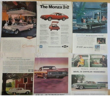 GM Motors Car Ads Chrysler Chevrolet Monza Ninety-Eight Kingswood Buick Cadillac