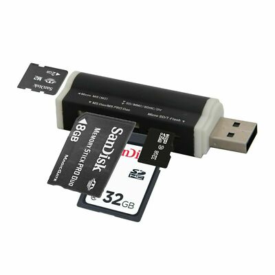 NEU Kartenlesegerät Kartenleser Card Reader Micro SD TF SDHC MMC USB Stick Z119