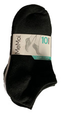 New MeMoi Women's Low Cuts 10 Pairs Socks Black-White-Gray Size 9-11