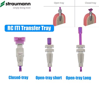 Straumann ITI Dental Impression Coping RC Open-Tray Short/Long & Closed Purple