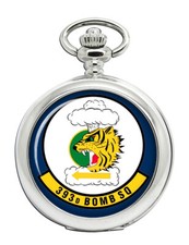 393d Bomb Squadron USAF Pocket Watch