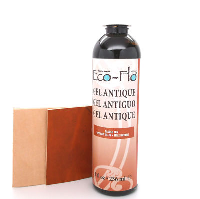 Tandy Leather Eco-Flo  Saddle Tan Gel Antique 8 oz. New # 2607-05