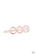 Paparazzi Hair Clip- A Hole Lot of Trouble- Shiny Copper