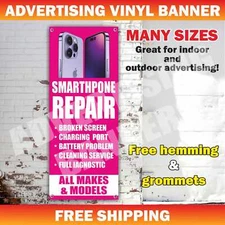 SMARTHPONE REPAIR Advertising Banner Vinyl Mesh Sign Cell Phones Service Check