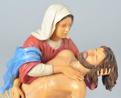 Danbury Mint A Mother's Love Sculpture Jesus and Mary Figurine Rare Good Friday - Picture 7 of 15