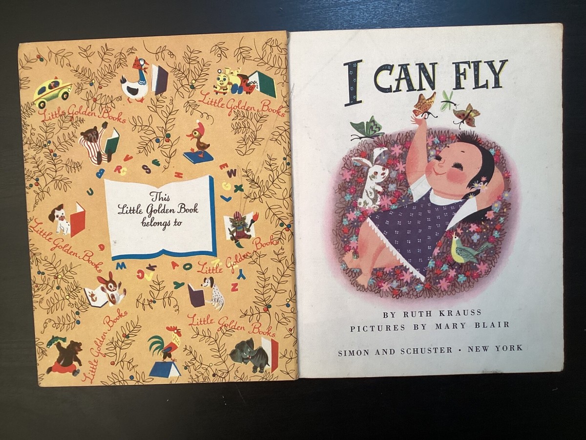 I CAN FLY Vtg 1st A ed Little Golden Book #92 ~ Pictures by Mary