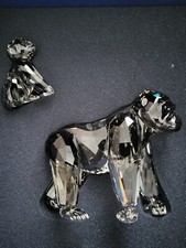 Swarovski Gorillas Mother Cub Crystal Figurine Brand New in Box Mint 952504 COA 