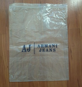 armani plastic bag