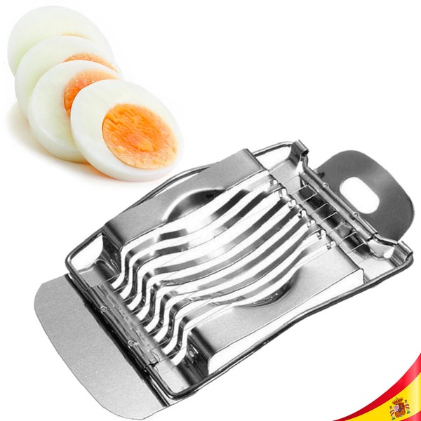 Cortador de Huevos en Acero Inoxidable 14x8cm Apto Lavavajillas Garantía 2 Años
