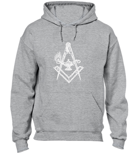 ANCIENT SQUARE AND COMPASS HOODY HOODIE RETRO STONE MASON ILLUMINATI EYE TOP - Picture 6 of 24