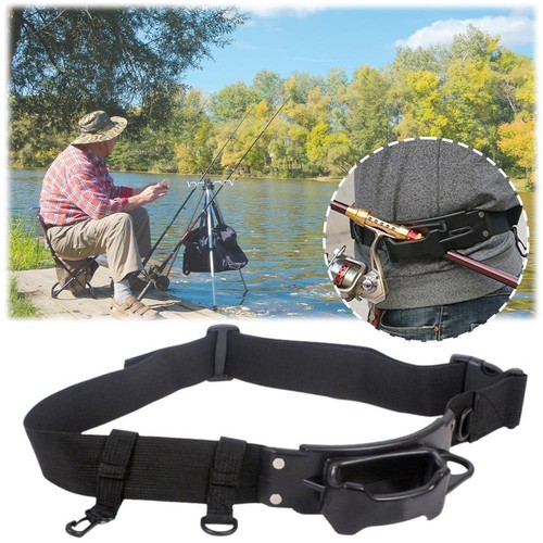 Fishing Wading Belt Rod Holder Adjustable Wader Fishing Belt Waist Y1V5 V5J9 - Photo 3/15