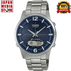 Casio Lineage LCW-M170TD-2AJF Titane Cadran bleu Radio solaire Hommes Montre NEW BOX