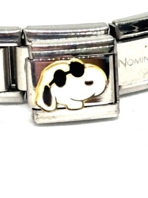 Snoopy Peanut Charlie Brown Comic Hund italienischer Charm passt klassischem 9mm Armband