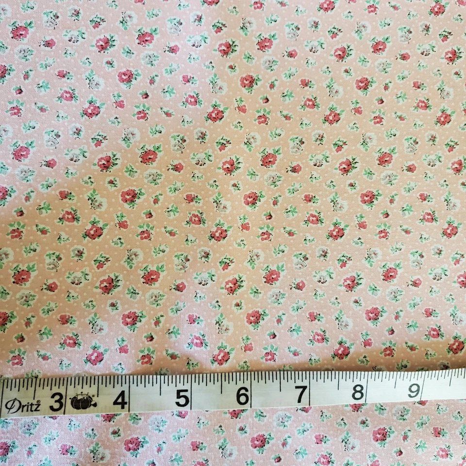 Shabby Chic Flowers Fabric Cotton Floral FQ HY BTY Fat Quarter By the Yard Roses - Image 3 of 4