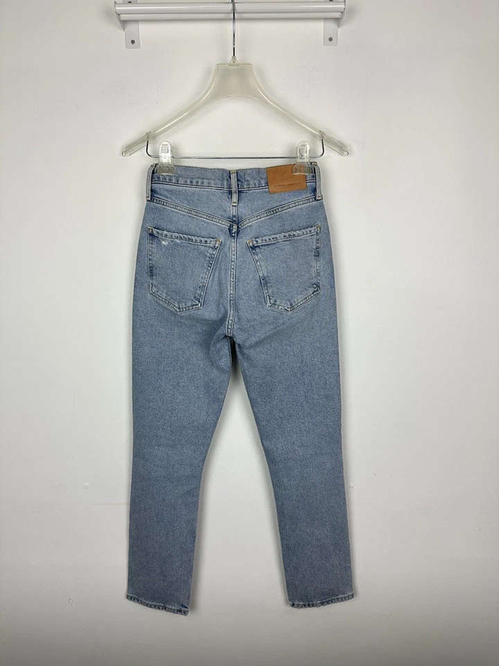 Pantalones de mezclilla Citizens of Humanity para mujer 23 Jolene vintage ajustados lavado claro desgastados Foto 2 de 4