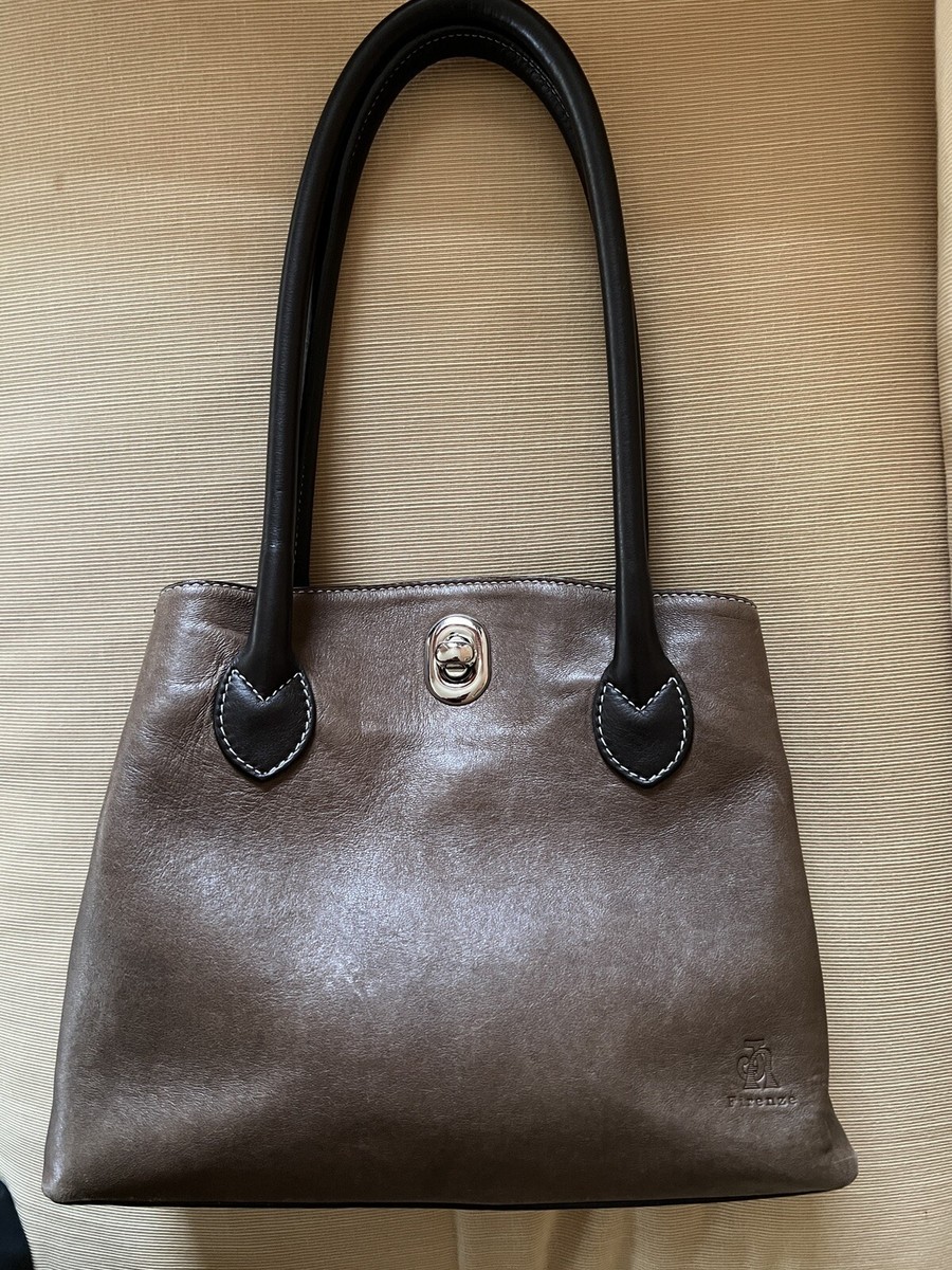 Brown Medium Handbag Made in Florence, Italy | eBay