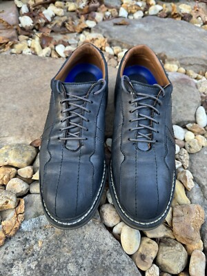 Allen Edmonds Voyager Leather Blue Leather Oxford / Walking Shoes 12 B MSRP $295 Allen Edmonds Blue Leather Voyager Oxford Walking Shoes  main image 4
