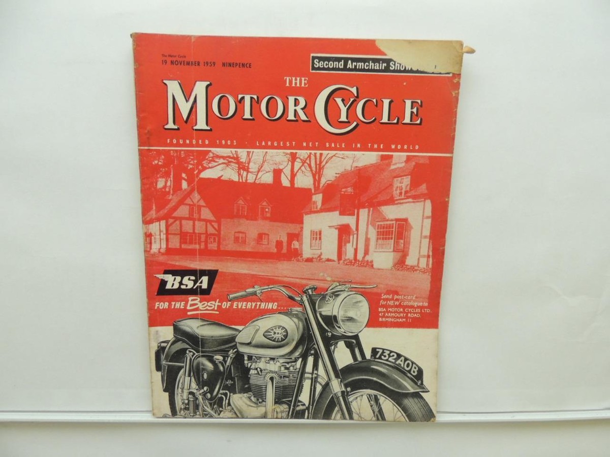 November 19 1959 Motorcycle Magazine BSA Single Norton Dominator