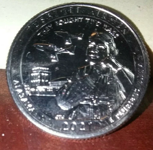 2021-P America the Beautiful Quarters Tuskegee Airmen — photo from the most recent tracked eBay sale
