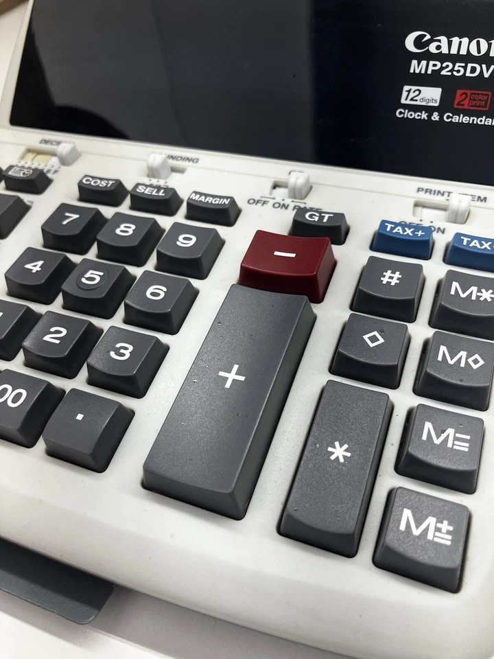 Canon MP-25DV Scientific Printing Calculator (TESTED/WORKING) - Image 3 of 4