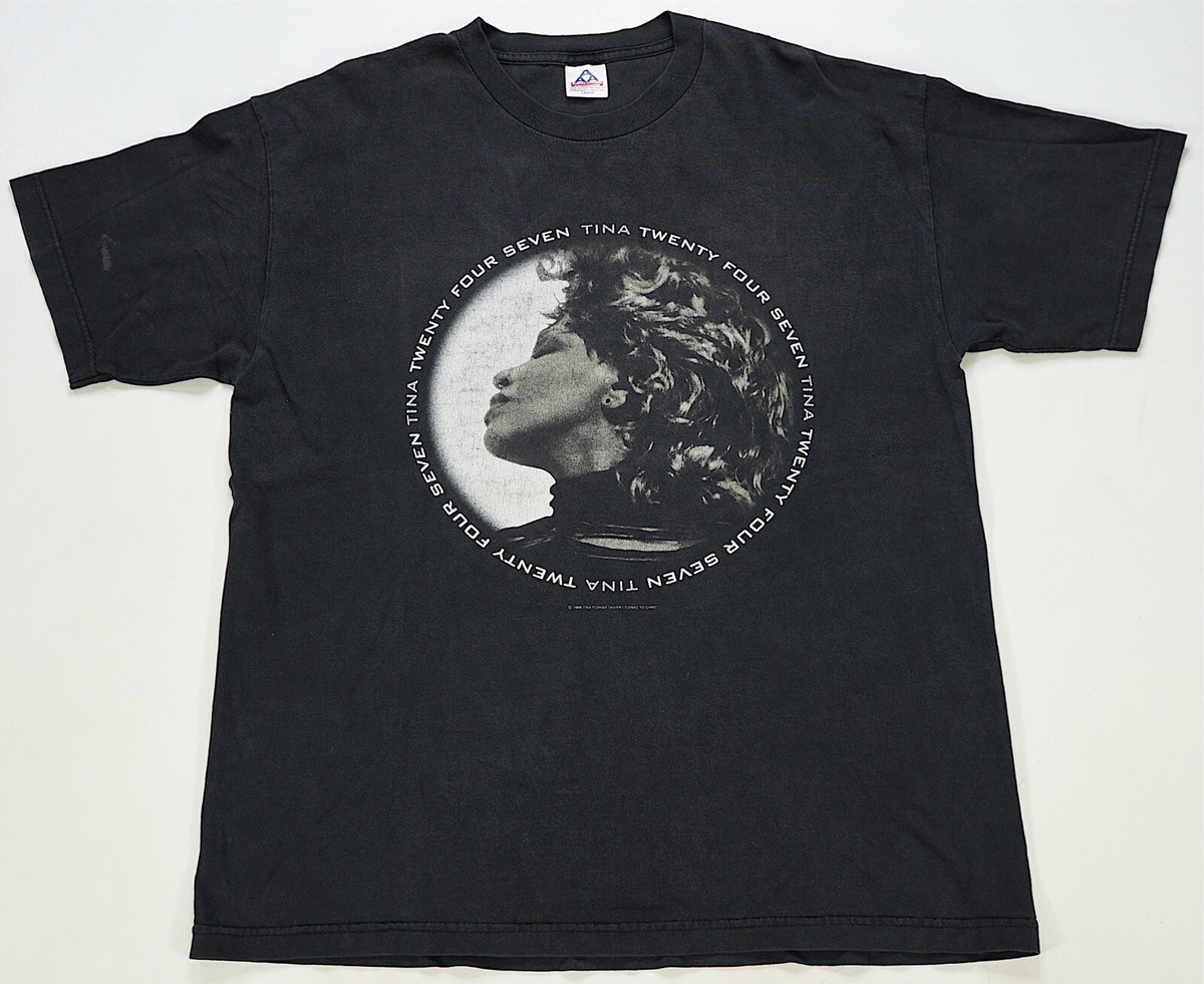 トップス VINTAGE TINA TURNER Twenty Four Seven Rare VTG Tina Turner Twenty Four Seven Around The World 1999 Tour